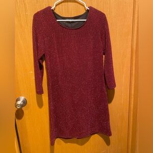 Trixxi Red Shimmer Cocktail Dress